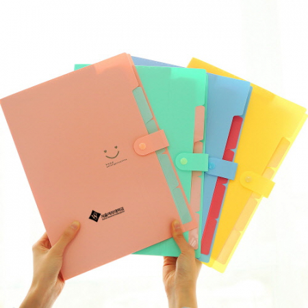 스마일 5입 똑딱이 서류화일 A4 #2