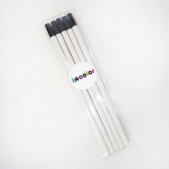 인컬러 opp 화이트 육각 연필세트 5본입