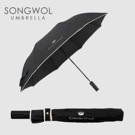 송월 5매입 세트) CM 3단 폰지 우산+CM2단 폰지 바이어스 우산+ CM센치 타올 MJ #4