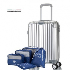 에스쿠다마 캐리어 20인치+5종 파우치, 여행용가방, 기내용캐리어