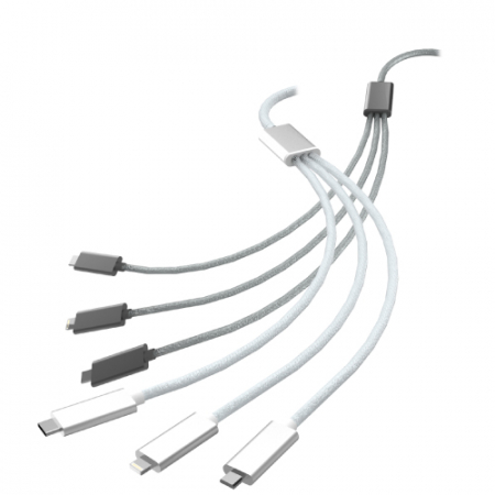 팝폰 고속충전 메탈 패브릭 USB 멀티 3in1 케이블 #2