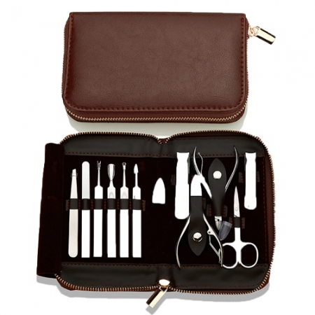 쓰리스타 고급 가죽 케이스 11종 손톱깎이 도구 세트 CCH326 #2