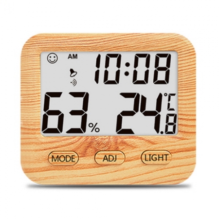 에코라이프 스마트홈 가정용 무늬목 온습도계 CCH070 #2