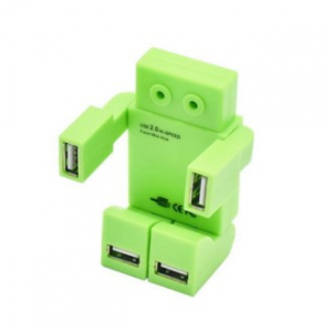 모던오피스 로봇형 USB 2.0 4포트 USB 허브 CBH258