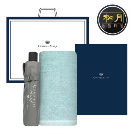 송월 우산 2매 콤보세트, 라이트 무지타올 + CM 3단 뉴 폰지우산 #2