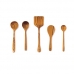 작은이미지: 티크우드 조리도구 5종 세트 뒤집개, 국자, 주걱, 요리스푼, 망국자 #2