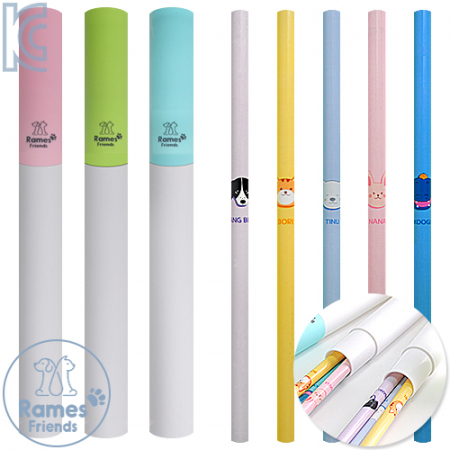 라메스프렌즈 파스텔 연필 3P세트 (바닐라 원통케이스) #3