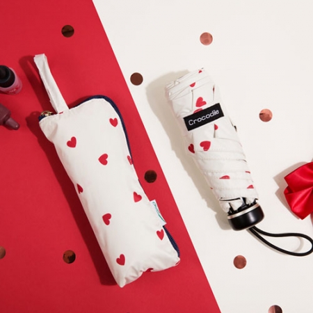 크로커다일 5단 하트파우치 암막 폰지 우양산 #2