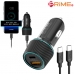 작은이미지: 프라임큐 2포트 48W PD3.0 차량용 초고속 충전기 CtoC 케이블 포함 #2