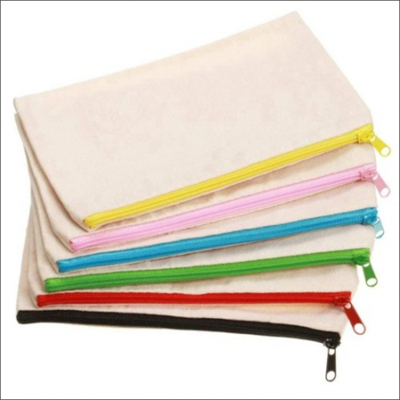 캔버스파우치, 에코파우치, 학생용 필통, 지퍼 필통 215X125mm #6