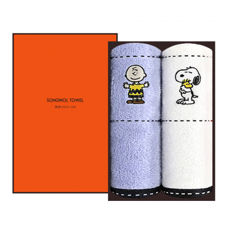 [송월타올] 스누피 프렌즈 타올 2P 선물세트, 수건, 답례수건 #2