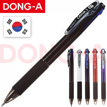 국산)동아크로닉스3색볼펜(하이브리드잉크) #2