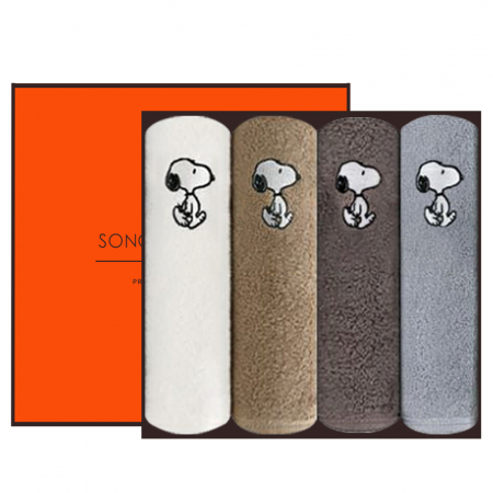 [송월타올] 스누피 리버 타올 4P 선물세트, 수건, 답례수건 #2