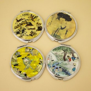 아름누리 미니 자개손거울 민화