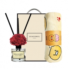 시즈넬 선물세트 디퓨저 50ml 카네이션+카카오 무릎담요