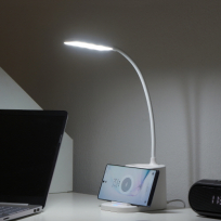 제노브 고속 무선충전 펜홀더 LED스탠드, LC410