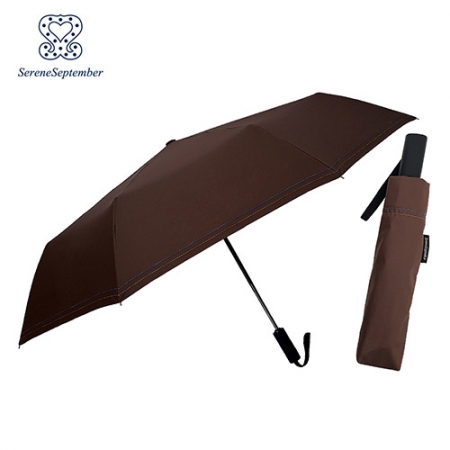 세렌 셉템버 65 대형 3단 완전자동 우산 (암막) 브라운 #3