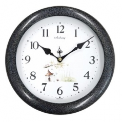 스톤 문양 원형 벽시계 250