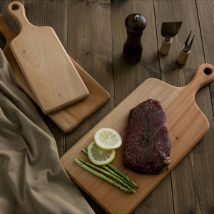 마호가니 플레이팅 도마 핸들형 M