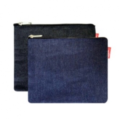 데님 무지 캔버스 파우치 2컬러