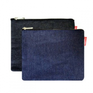 데님 무지 캔버스 파우치 2컬러