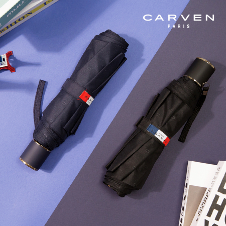 까르벵 폰지 엠보 3단 우산 #2