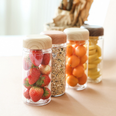 [티썸] 마이보틀 트라이탄 우드보틀 350ml