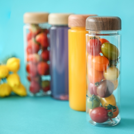 [티썸] 마이보틀 트라이탄 우드보틀 500ml #5