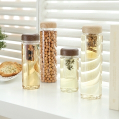 [티썸] 마이보틀 트라이탄 그린티 우드보틀 500ml