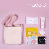 메이드유 에브리데이 에코백 미니 키트 B타입 (숲의향 투디 화이트 황사 방역마스크 (kf94) (소형) (흰색))