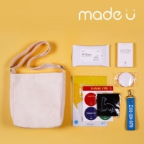 메이드유 에브리데이 에코백 미니 키트 A타입 (숲의향 투디 화이트 황사 방역마스크 (kf94) (소형) (흰색))