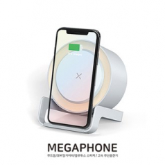 블루투스 스피커 무선 충전, LED 무드 등