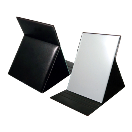 PU사각 접이식 탁상거울 (대)_화이트 #2