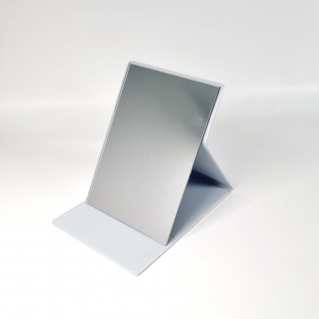 PU사각 접이식 탁상거울 (대)_화이트 #3