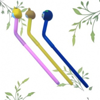 PVC 캐릭터 빨대 볼펜 (3D) // 주문제작