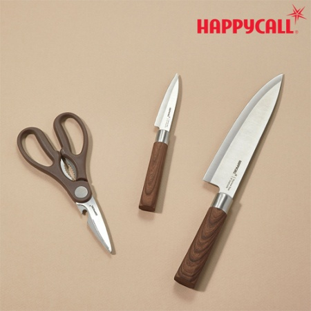 해피콜 우디크 칼, 가위 3종 세트(종이 케이 #2