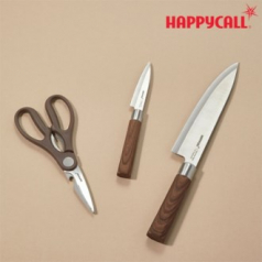 해피콜 우디크 칼, 가위 3종 세트(종이 케이