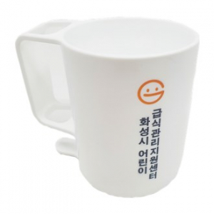 미소 덴탈 흰색 양치컵