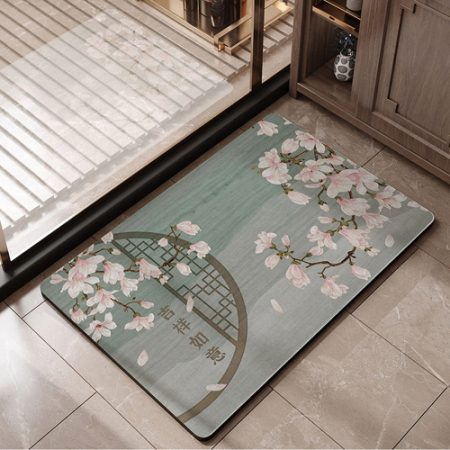 에코라이프 전통문양 규조토 욕실 매트 발 매트 (45*75) CBH922 #2