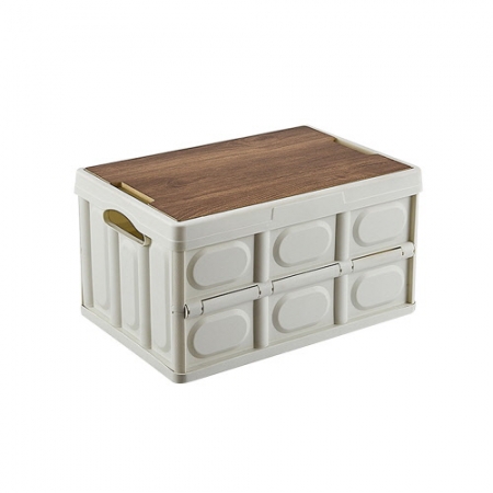 EL 원목 캠핑용 다용도 수납 박스 폴딩 박스 (소형) CC135 #2