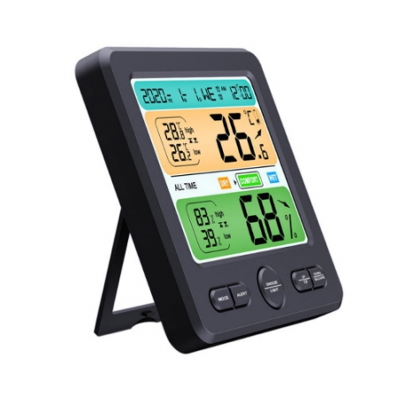 에코라이프 컬러스크린 디지털 알람시계 온습도계 CCH073 #2