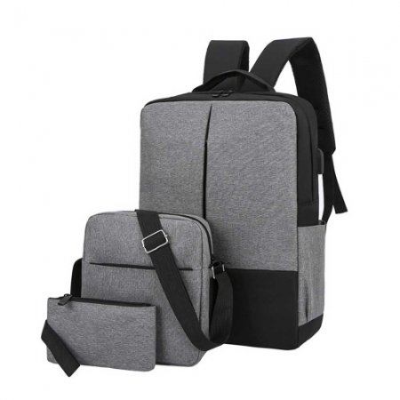 네이쳐 베이직 심플 컬러 백팩 크로스백 파우치 3종 세트 CBH988 #2