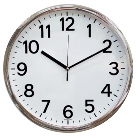 350 슬림 크롬 벽시계 #2