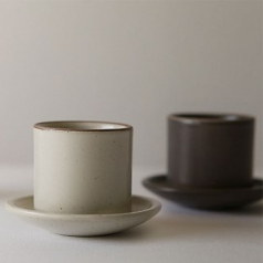 월넛잔 2P SET ( 잔받침 + 뚜껑 겸용) [국산]