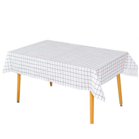 CD250 에코라이프 베이직 심플 격자 식탁보 pvc (137*180cm) #2