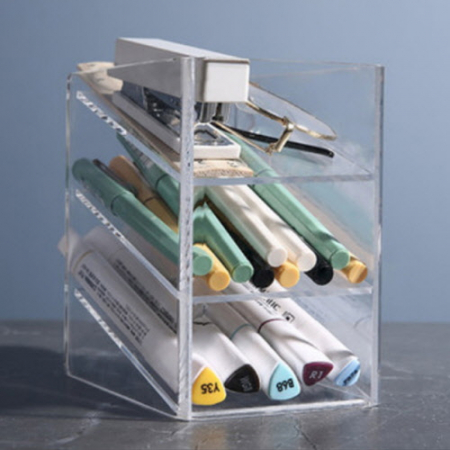CC827 모던오피스 기본 연필꽂이 투명 아크릴 #2
