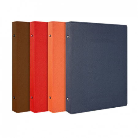 솔리드 가죽 파일 (바인더) -브라운 ※금박 가능 #2