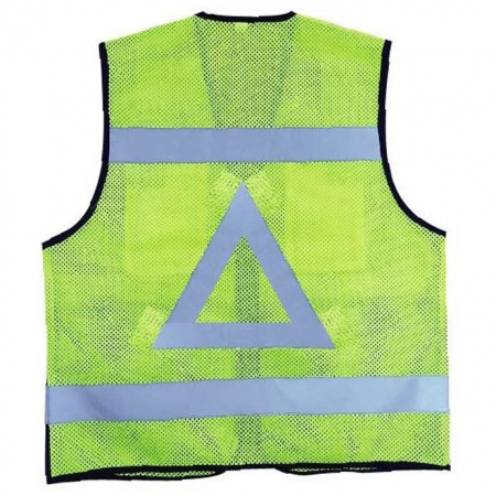 하단 배색 왕망사 신호수 조끼 AD-411 #3