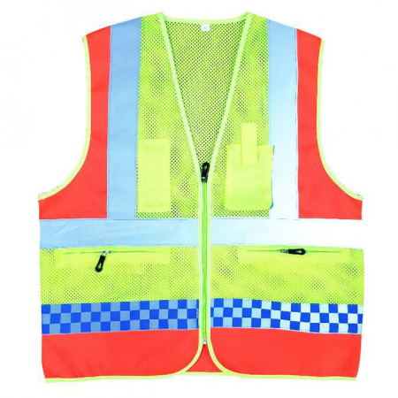 왕망사 이중 반사띠 조끼 #2