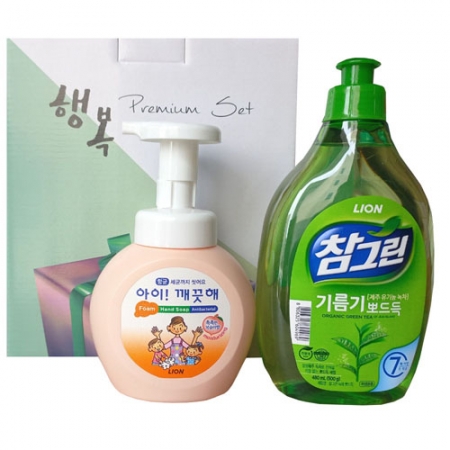 아이깨끗해 핸드워시 + 참그린 녹차 주방세제 기획 세트 #2